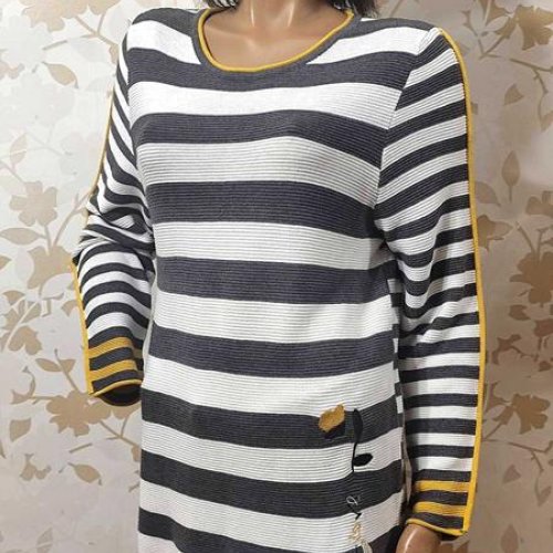 Свитер LIDA (50-54) 7669 white-black (деми) LIDA 7669 white-black