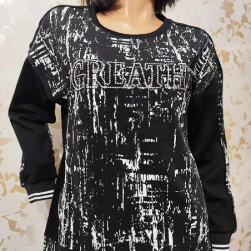 Свитер LIDA (52-62) 8237 black (деми) LIDA 8237 black