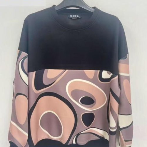 Свитер LIDA (52-62) 8438 black-pink (деми) LIDA 8438 black-pink