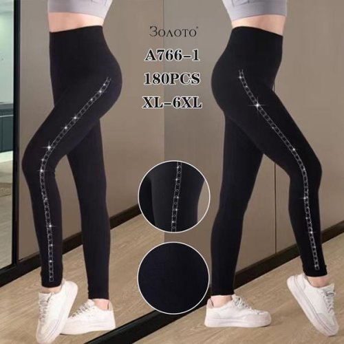 Лосины Global (XL-6XL) A766-1 black (деми) Global A766-1 black