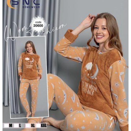 Пижама Disneyopt (M-2XL) 20600 beige (зима) Disneyopt 20600 beige