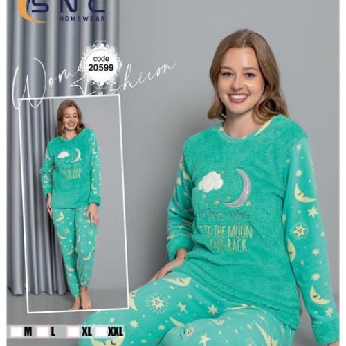 Пижама Disneyopt (M-2XL) 20599 green (зима) Disneyopt 20599 green