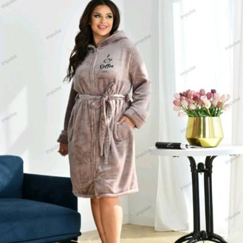 Халат Romeo life (54-58) RL858 beige (зима) Romeo life RL858 beige