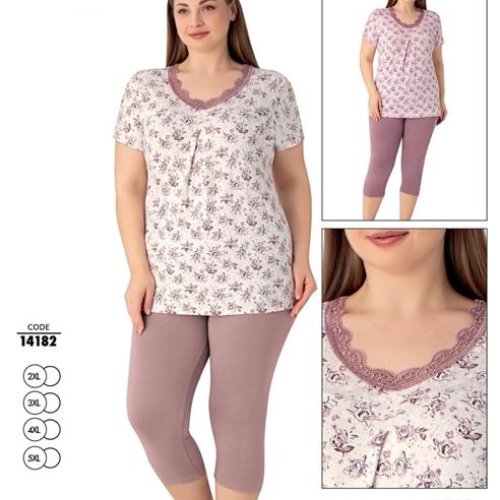 Пижама Cotpark (2XL-5XL) 14182 purple (деми) Cotpark 14182 purple
