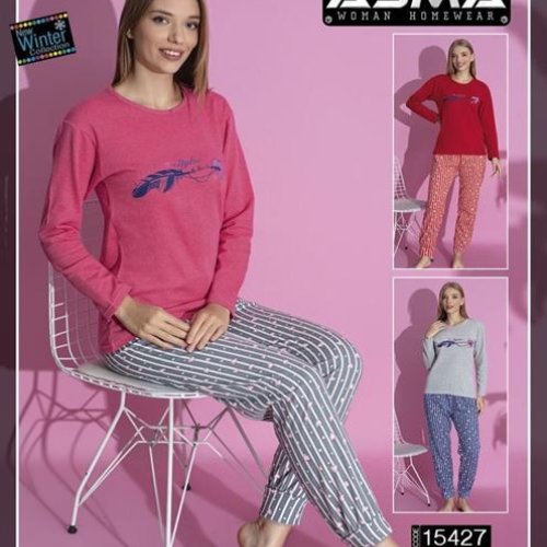 Пижама HomeWear (M-3XL) 15427 mix (зима) HomeWear 15427 mix