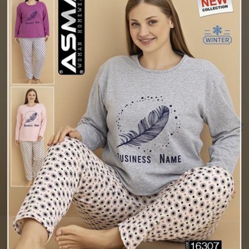 Пижама HomeWear (L-4XL) 16307 mix (зима) HomeWear 16307 mix