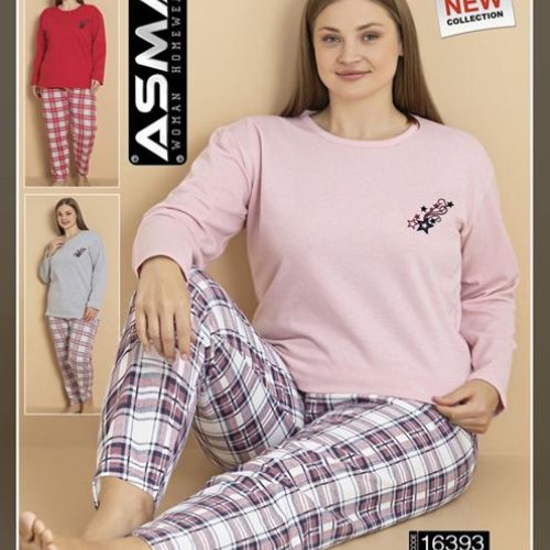 Пижама HomeWear (L-4XL) 16393 mix (зима) HomeWear 16393 mix
