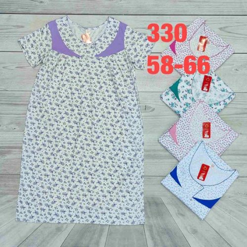 Ночнушка HomeWear (58-66) 330-1 mix (лето) HomeWear 330-1 mix