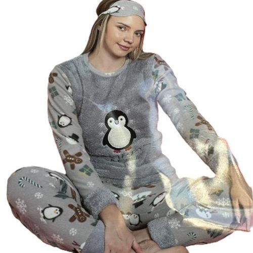 Пижама HomeWear (M-2XL) H120 grey (зима) HomeWear H120 grey