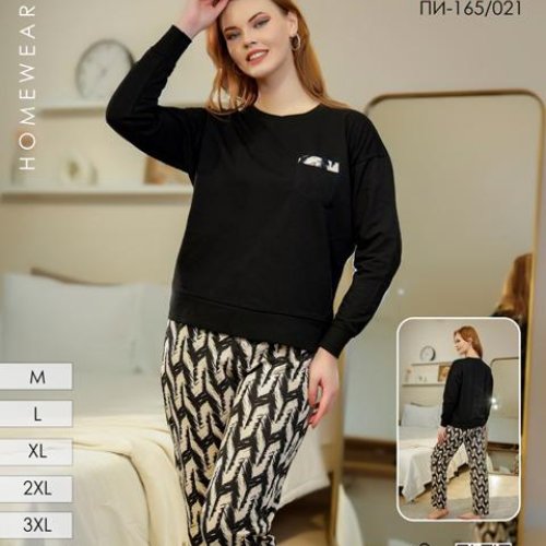 Пижама Imlion (46-56) 165-021 black (зима) Imlion 165-021 black