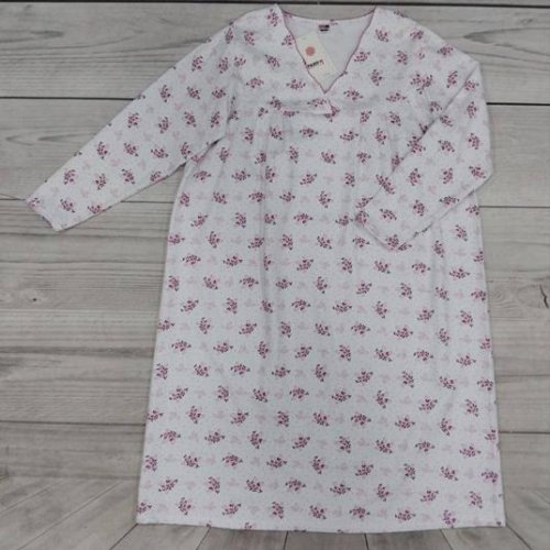 Ночнушка Imlion (58-66) 7153 white-pink (зима) Imlion 7153 white-pink