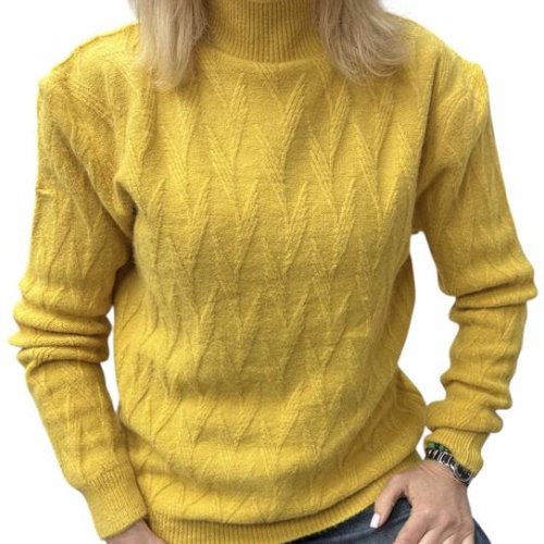 Свитер Elena&Vika (48-52) 26370 yellow (зима) Elena&Vika 26370 yellow