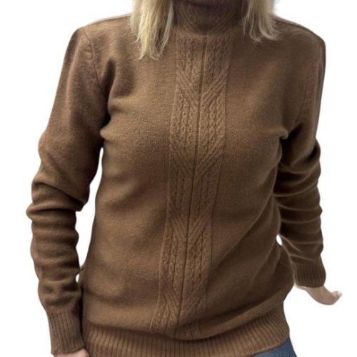 Свитер Elena&Vika (44-48) 24037 brown (зима) Elena&Vika 24037 brown