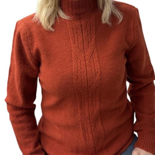 Свитер Elena&Vika (44-48) 24037 terrakot (зима) Elena&Vika 24037 terrakot