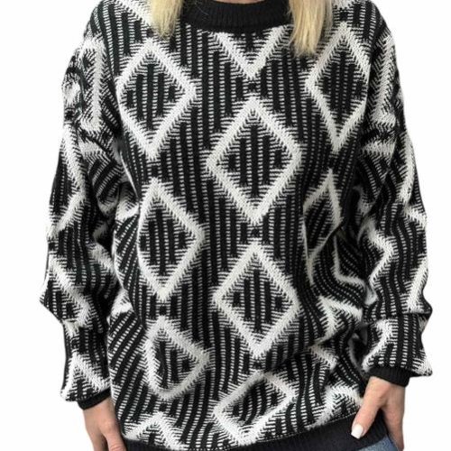 Свитер Elena&Vika (48-56) 25408 black (зима) Elena&Vika 25408 black