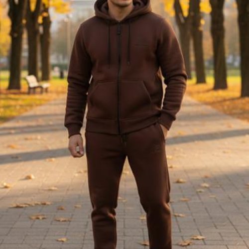 Костюм спорт Delviago (46-54) DL570 brown (зима) Delviago DL570 brown
