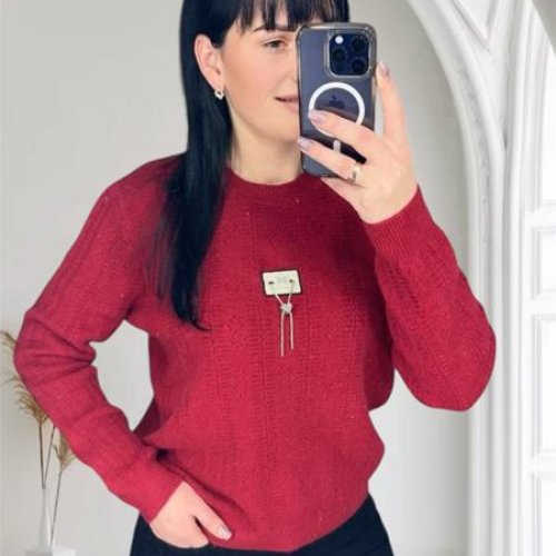 Свитер LeVisha (46-50) 25415 wine (зима) LeVisha 25415 wine