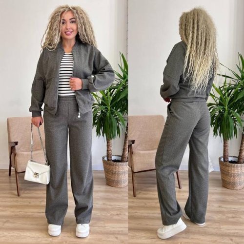 Костюм спорт Modnulya (42-52) 3073 grey (зима) Modnulya 3073 grey