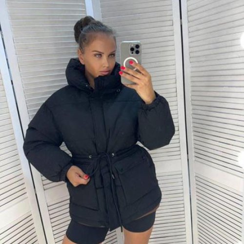 Куртка Modnulya (M-XL) B552 black (зима) Modnulya B552 black