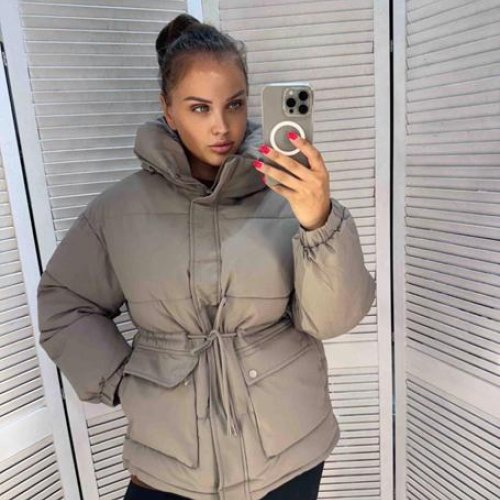 Куртка Modnulya (M-XL) B552 grey (зима) Modnulya B552 grey