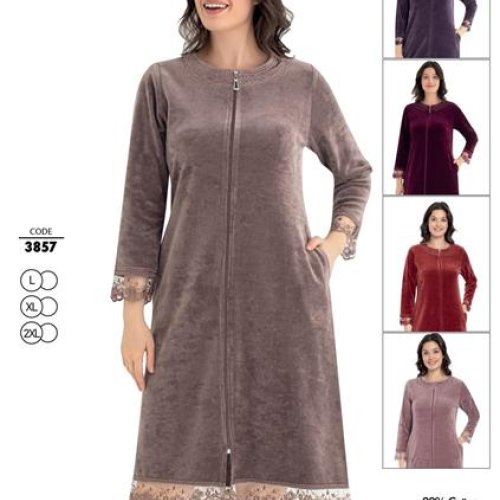 Халат Cotpark (L-2XL) 3857 violet (деми) Cotpark 3857 violet