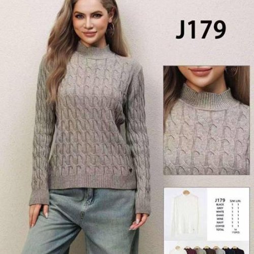 Свитер Miss Kurry (S-XL) J179 mix (деми) Miss Kurry J179 mix