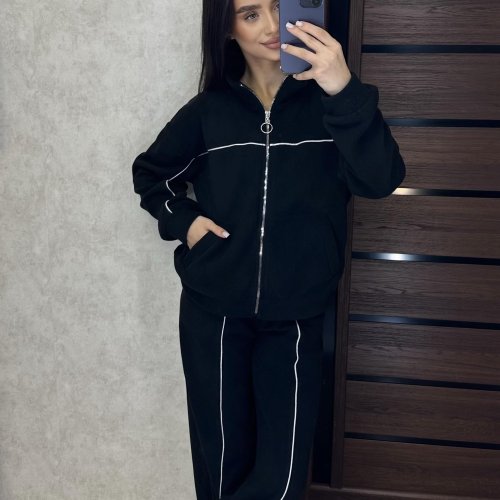 Костюм спорт Valentina (42-52) 106 black (зима) Valentina 106 black