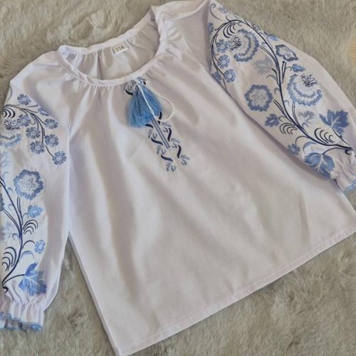 Вышиванка Limerense (152-176) LM159 white (деми) Limerense LM159 white