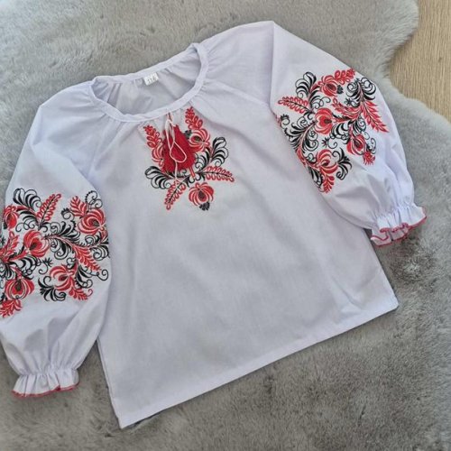 Вышиванка Limerense (152-176) LM161 white (деми) Limerense LM161 white