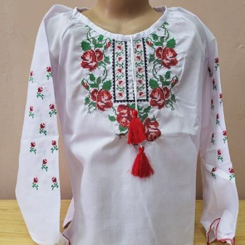 Вышиванка Limerense (152-176) LM166 white (деми) Limerense LM166 white