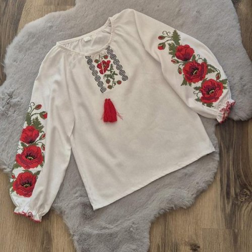 Вышиванка Limerense (116-146) LM167 white (деми) Limerense LM167 white