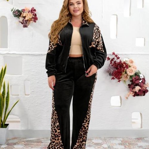 Костюм спорт Seven Zikina (48-62) 936 black-beige (деми) Seven Zikina 936 black-beige