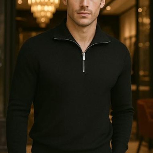 Свитер Vip Stendo (M-2XL) 5955 black (зима) Vip Stendo 5955 black