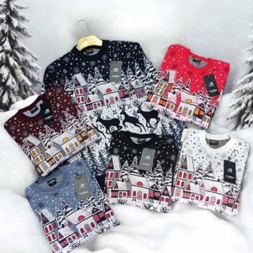 Свитер Vip Stendo (M-XL) VS1661 red (зима) Vip Stendo VS1661 red