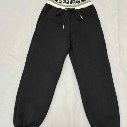 Штаны спорт Bright Harmony (122-152) B889 black-beige (зима) Bright Harmony B889 black-beige