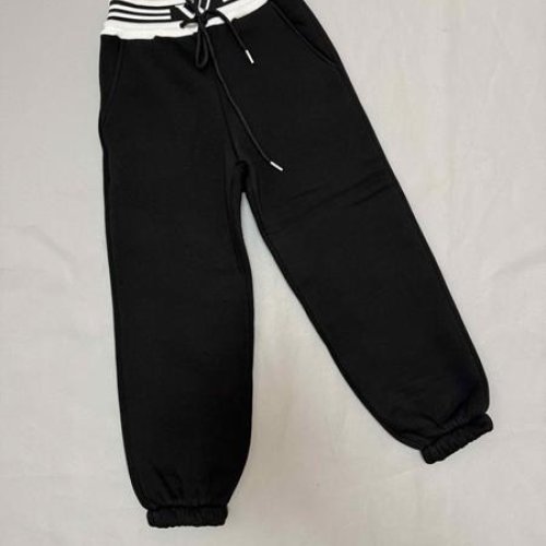 Штаны спорт Bright Harmony (122-152) B889 black-white (зима) Bright Harmony B889 black-white