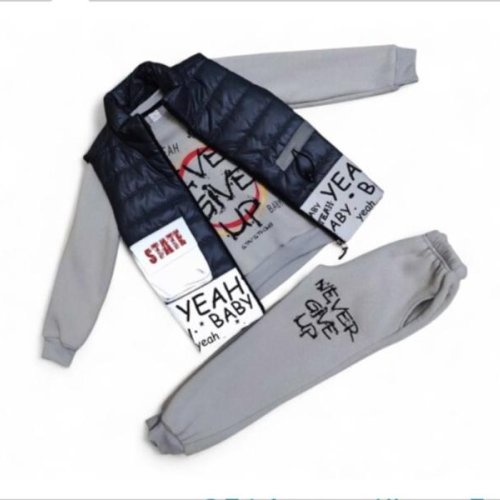 Костюм спорт Malibu2 (6-10) 2520-2 grey (зима) Malibu2 2520-2 grey