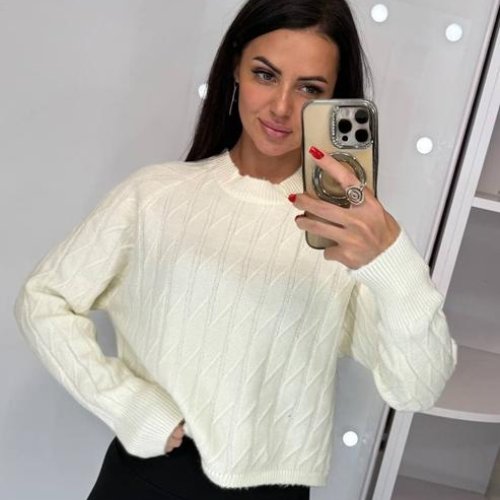 Свитер Lora (one size) LR837 white (зима) Lora LR837 white