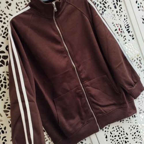 Кофта спорт Lora (44-50) LR930 brown (деми) Lora LR930 brown