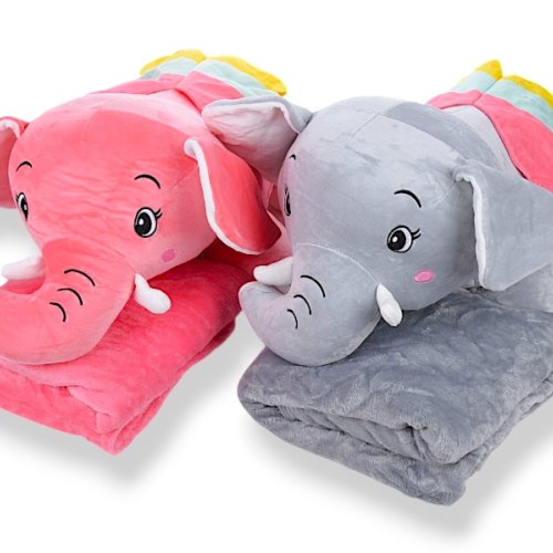 Плед Obuv OK2 (120*160) 7502 mix, Слон 55х25, плед 160х120 (деми) Obuv OK2 7502 mix, Слон 55х25, плед 160х120