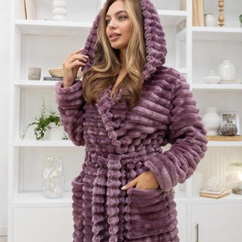 Халат Cotpark (M-2XL) C12 violet (зима) Cotpark C12 violet