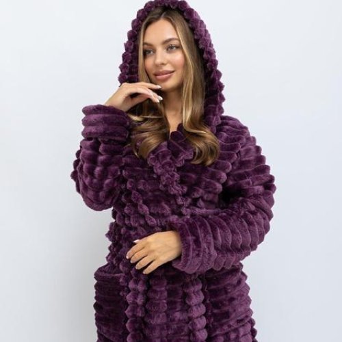 Халат Cotpark (M-2XL) C13 violet (зима) Cotpark C13 violet