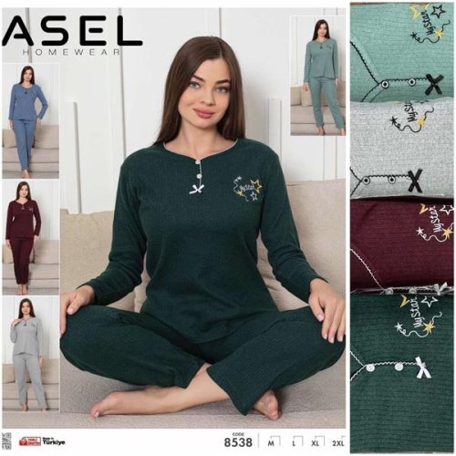 Пижама HomeWear (M-2XL) 8538 mix (зима) HomeWear 8538 mix