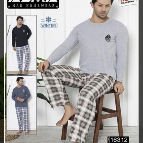 Пижама HomeWear (L-4XL) 16312 mix (зима) HomeWear 16312 mix