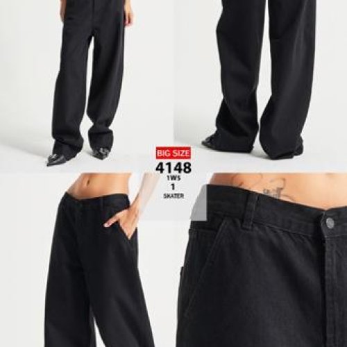 Джинсы Jeans Style (38-48) 4148-1 black (деми) Jeans Style 4148-1 black