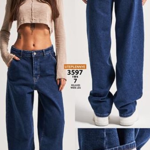 Джинсы Jeans Style (34-42) 3597-7 blue (зима) Jeans Style 3597-7 blue
