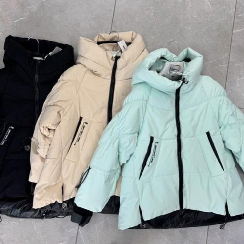 Куртка DKNSEL (42-50) 0461 beige (зима) DKNSEL 0461 beige