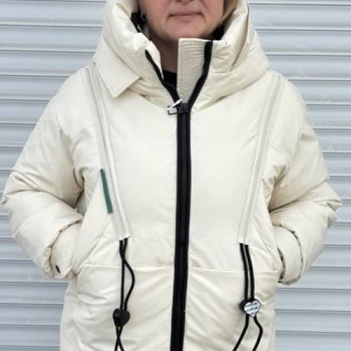 Куртка DKNSEL (42-50) 057 milk (зима) DKNSEL 057 milk