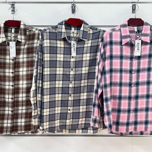 Рубашка BASE (2XL-6XL) 1536 brown (зима) BASE 1536 brown