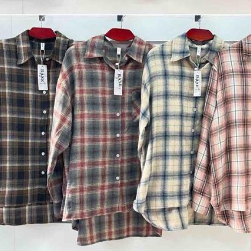 Рубашка BASE (2XL-6XL) 2505 navy-brown (зима) BASE 2505 navy-brown